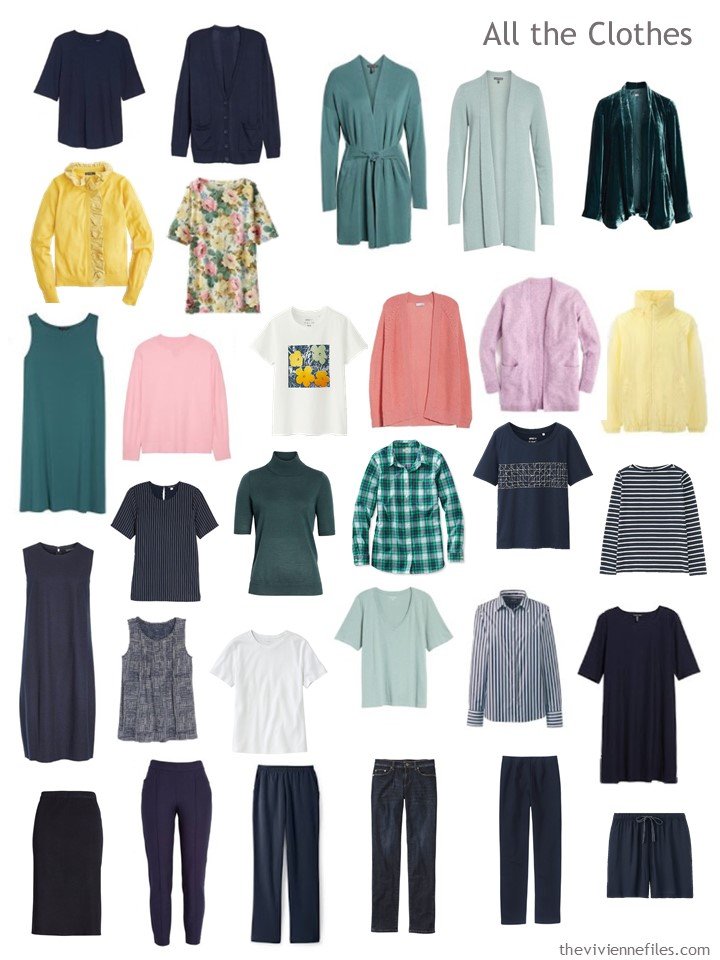 7. capsule wardrobe based on the colors in Shallow Deep by Kandinsky