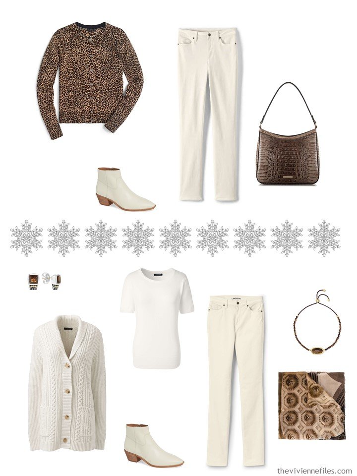 8. Accessorizing a Winter White capsule wardrobe with Toffee