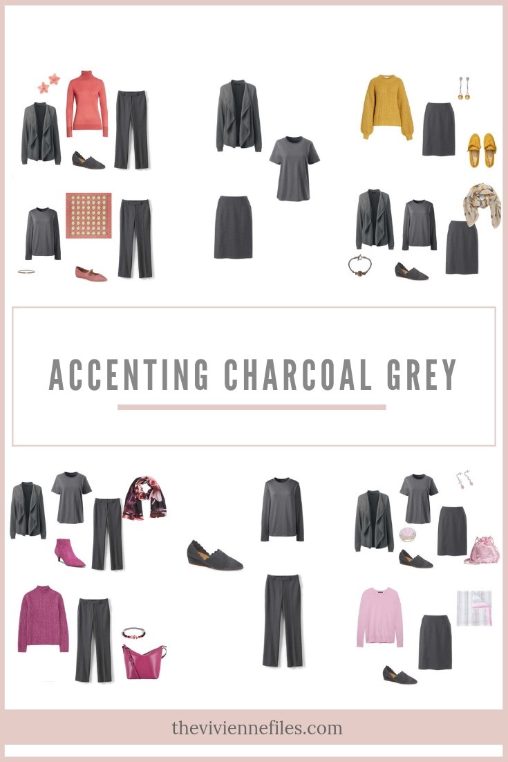 ACCENTING CHARCOAL GREY WITH 4 PANTONE SPRING 2019 COLORS