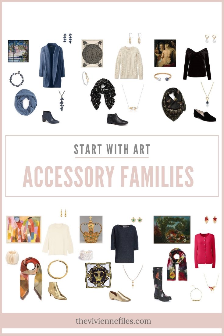 START WITH ART TO BUILD AN OUTFIT OR ACCESSORY FAMILIES