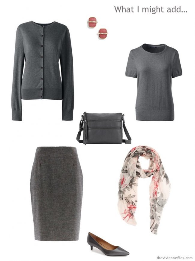 10. adding a grey outfit to a capsule wardrobe