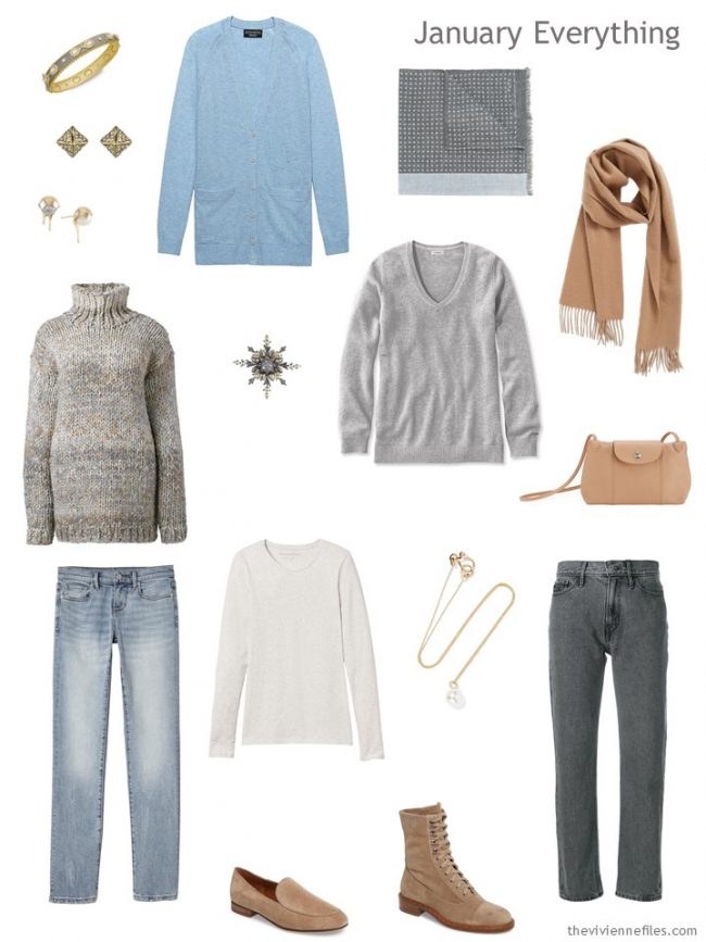 3. January travel capsule wardrobe