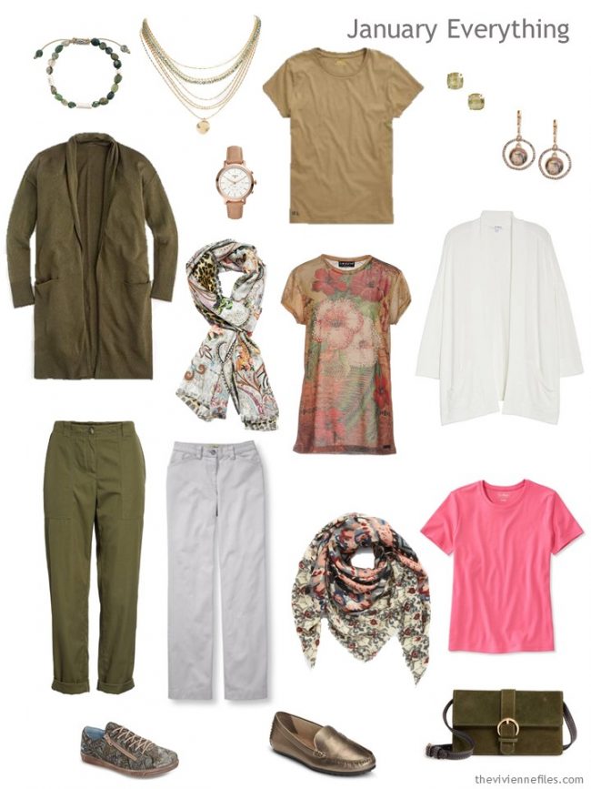 3. January travel capsule wardrobe