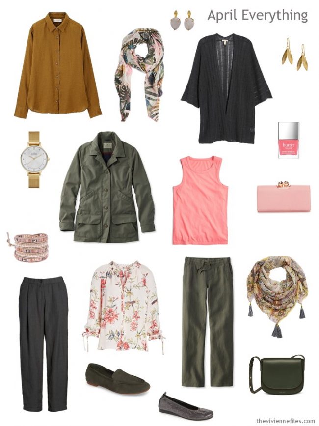 4. April travel capsule wardrobe