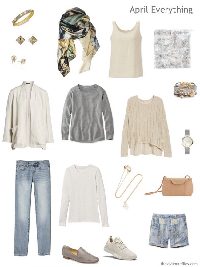 4. Spring travel capsule wardrobe