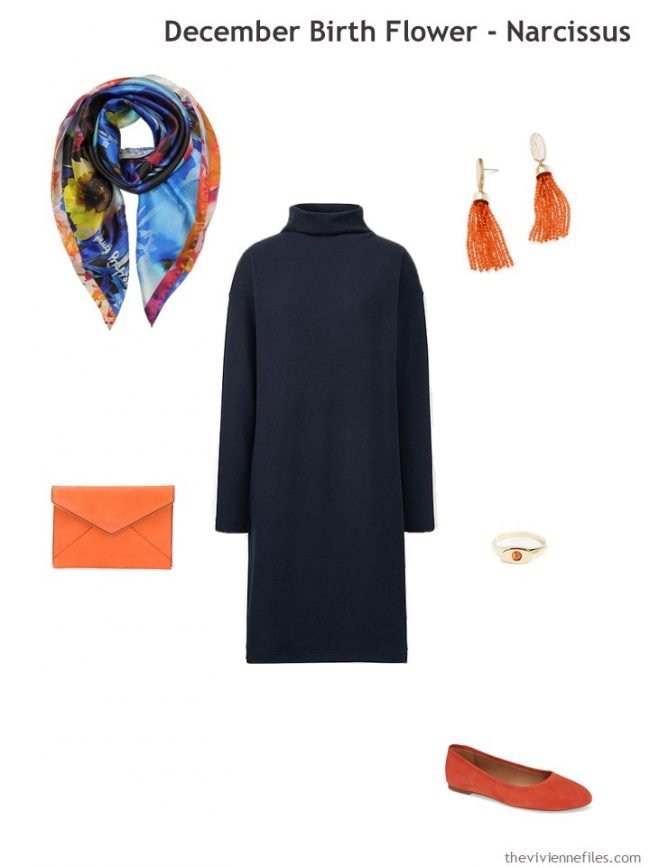 4. adding orange accents to navy