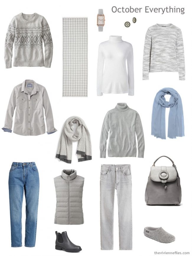 6. Autumn travel capsule wardrobe