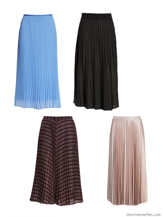 8. crystal pleated skirts