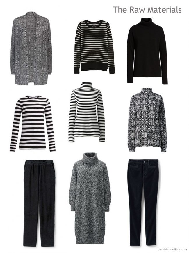 9. 9 black & white garments for travel in cold weather