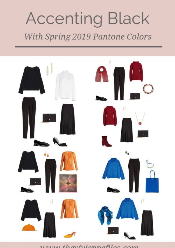 ACCENTING BLACK WITH 3 PANTONE SPRING 2019 COLORS