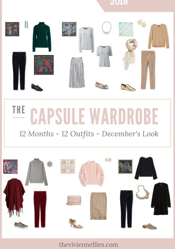 BUILD A CAPSULE WARDROBE IN 12 MONTHS, 12 OUTFITS – DECEMBER 2018