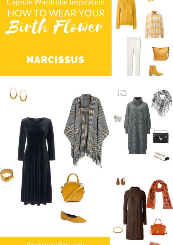 CREATE A CAPSULE WARDROBE INSPIRED BY NARCISSUS - BIRTH FLOWER FOR DECEMBER