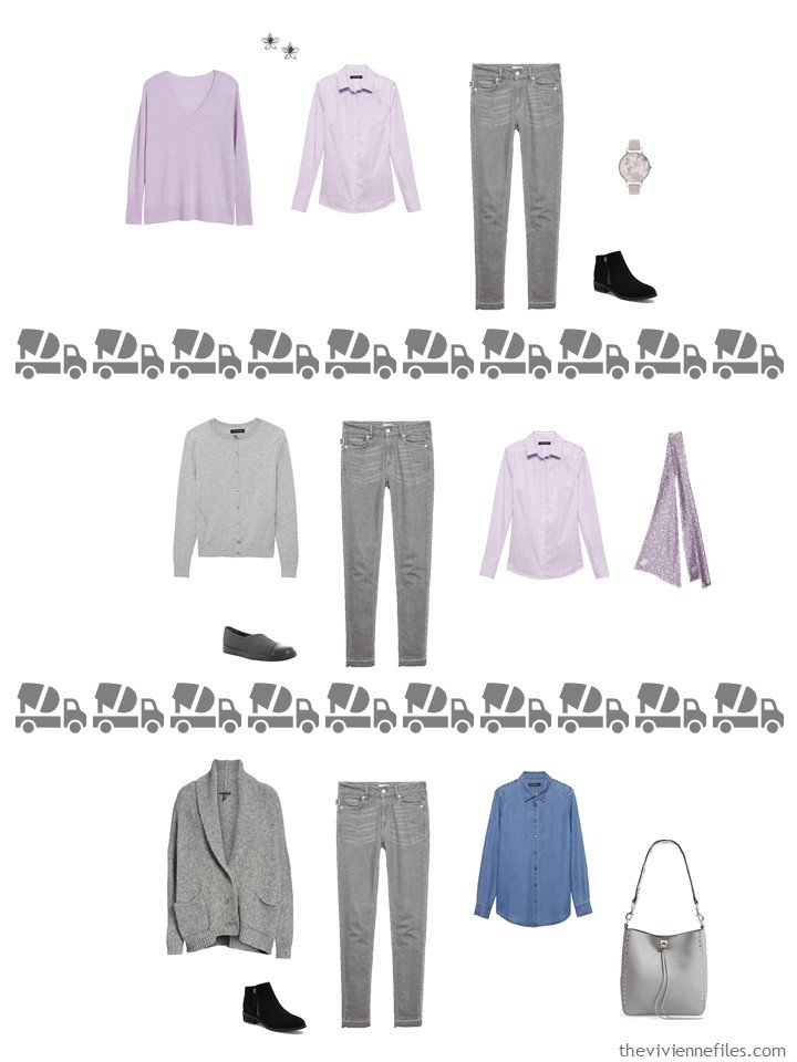 26. 3 ways to wear grey jeans from a travel capsule wardrobe