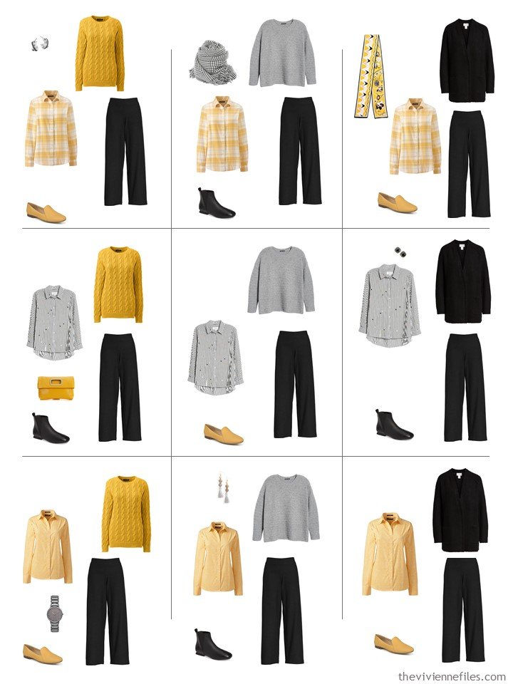 7. 9 ways to wear black pants from a travel capsule wardrobe