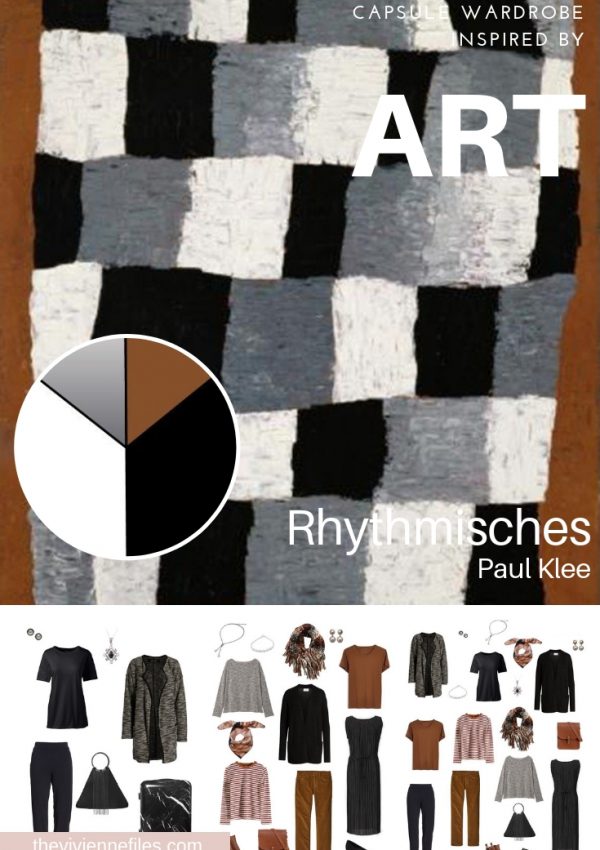 A CAPSULE WARDROBE FOR WINTER TRAVEL INSPIRED BY RHYTHMISCHES BY PAUL KLEE