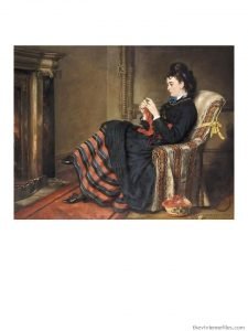 1. Knitting a Stocking by Sir Francis Grant