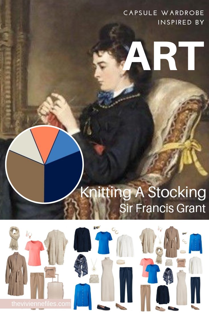 A CAPSULE WARDROBE FOR WINTER TRAVEL: KNITTING A STOCKING BY SIR FRANCIS GRANT