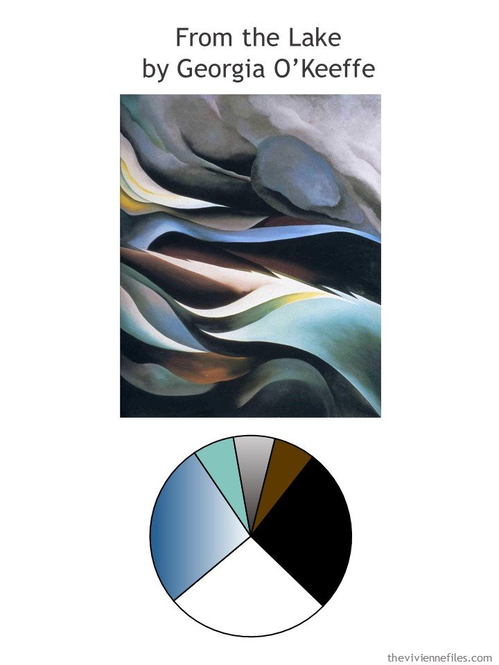 1. From the Lake by O'Keeffe with color palette