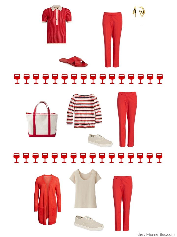 10. 3 ways to wear red jeans from a capsule wardrobe