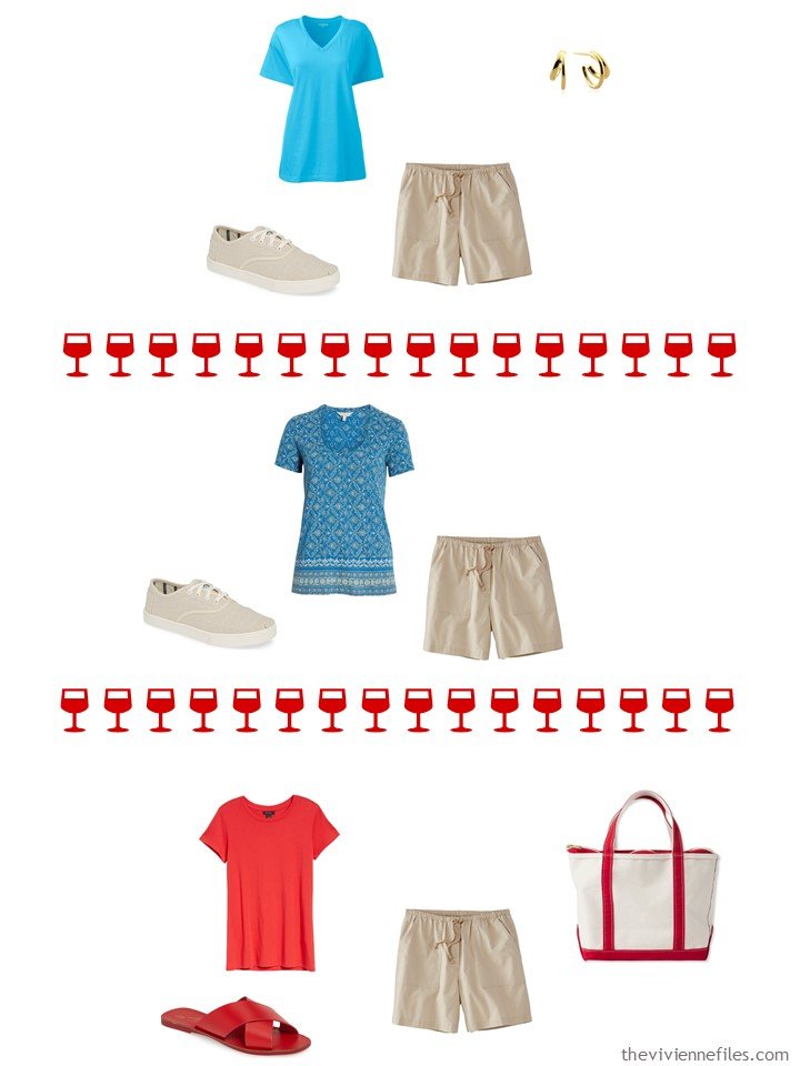 11. 3 ways to wear beige shorts from a capsule wardrobe