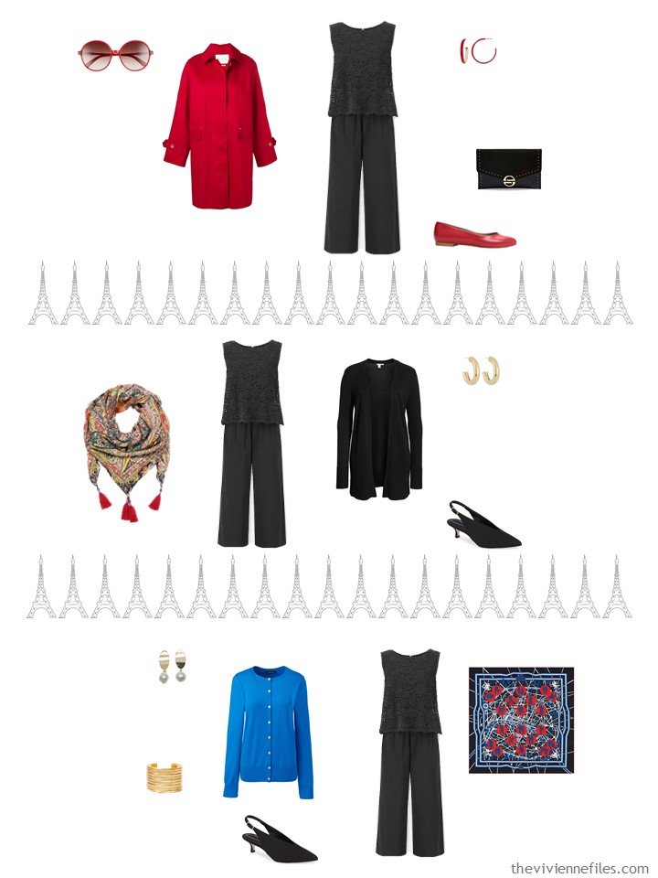 7. 3 ways to wear a black jumpsuit from a travel capsule wardrobe