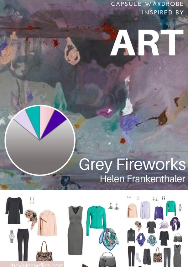 A TRAVEL CAPSULE WARDROBE INSPIRED BY GREY FIREWORKS BY HELEN FRANKENTHALER