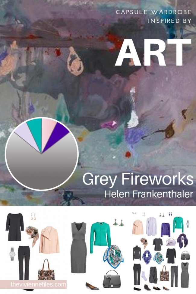 A TRAVEL CAPSULE WARDROBE INSPIRED BY GREY FIREWORKS BY HELEN FRANKENTHALER