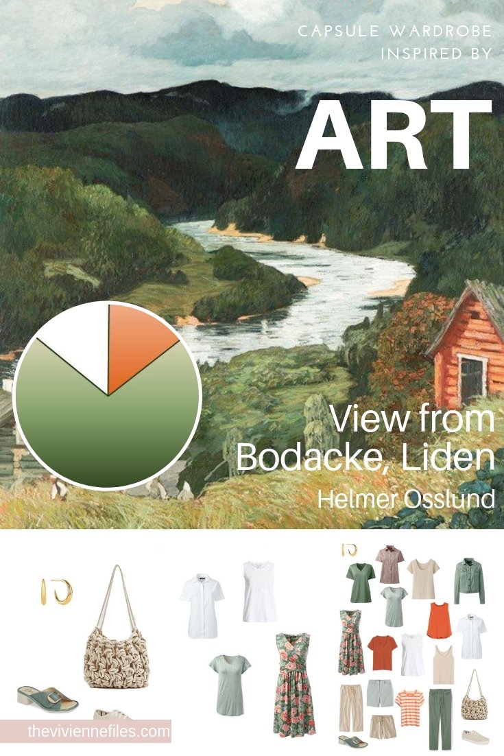 CREATE A CAPSULE WARDROBE INSPIRED BY ART: VIEW FROM BODACKE, LIDEN BY HELMER OSSLUND