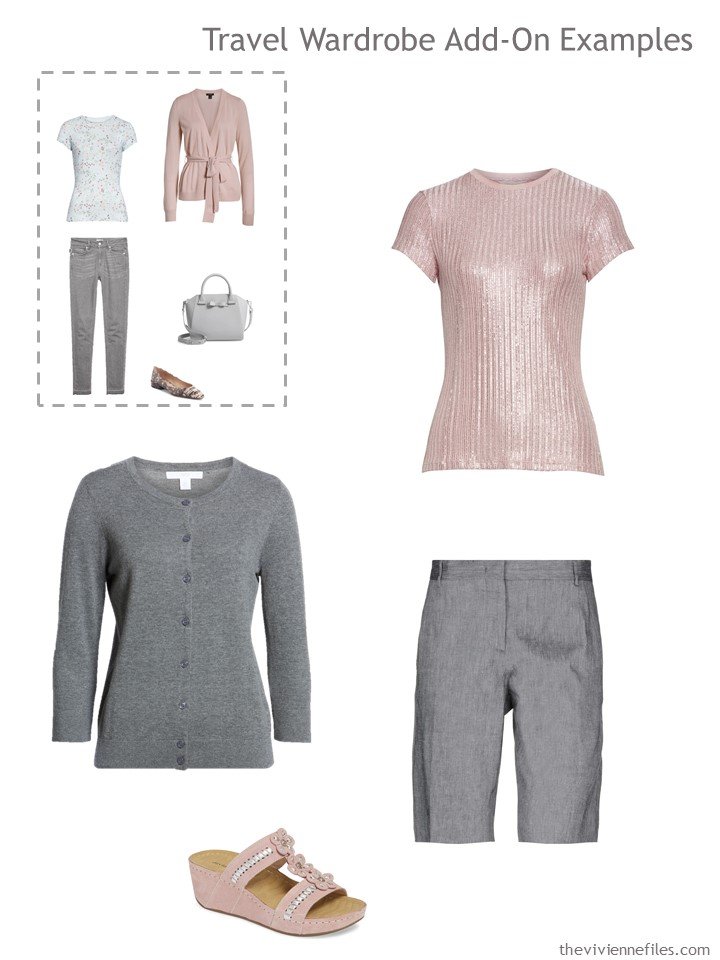 15. 1st outfit to pack, in grey and pink