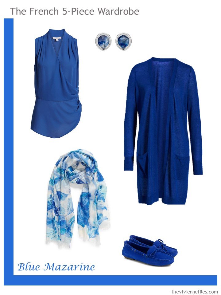 15. French 5-Piece Wardrobe in Blue Mazarine