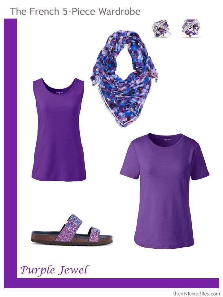 18. French 5-Piece Wardrobe in Purple Jewel