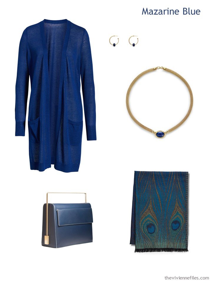 4. Mazarine Blue French 5-Piece Wardrobe