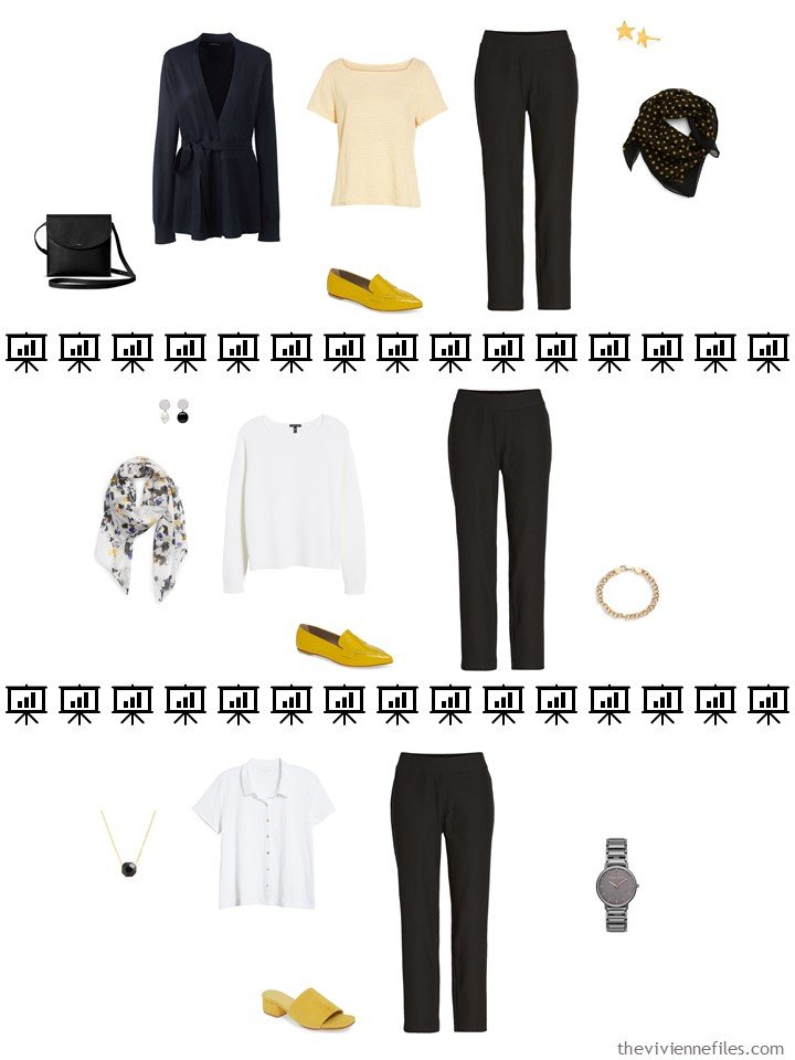 5. 3 ways to wear black pants from a travel capsule wardrobe