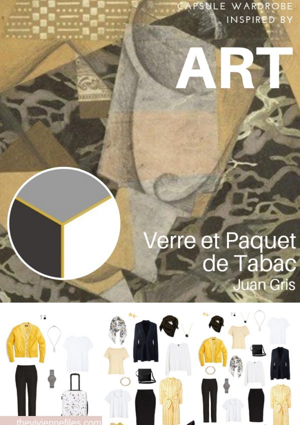 CREATE A TRAVEL CAPSULE WARDROBE – START WITH ART: VERRE ET PAQUET DE TABAC BY JUAN GRIS