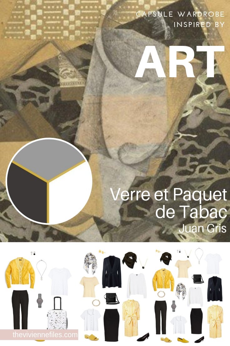 CREATE A TRAVEL CAPSULE WARDROBE – START WITH ART: VERRE ET PAQUET DE TABAC BY JUAN GRIS