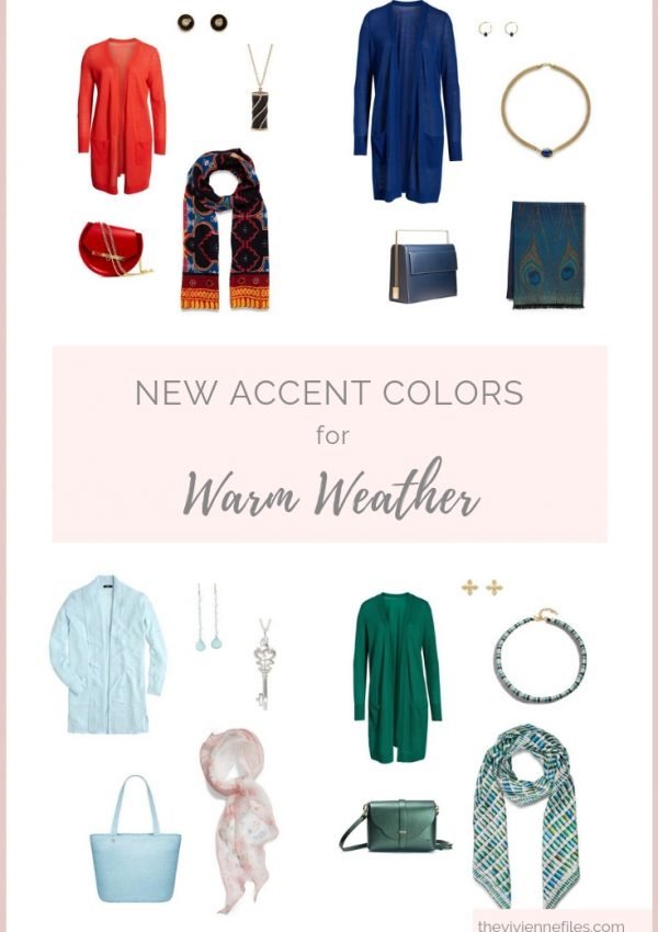 ADD ACCENT COLORS TO YOUR WARDROBE FOR SPRING OR WARM WEATHER