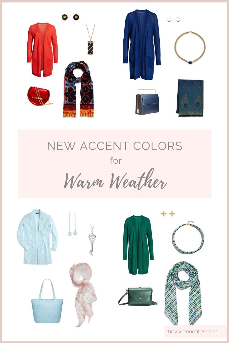 ADD ACCENT COLORS TO YOUR WARDROBE FOR SPRING OR WARM WEATHER