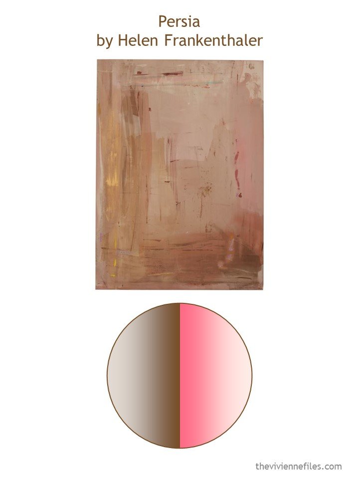 1. Persia by Helen Frankenthaler with color palette