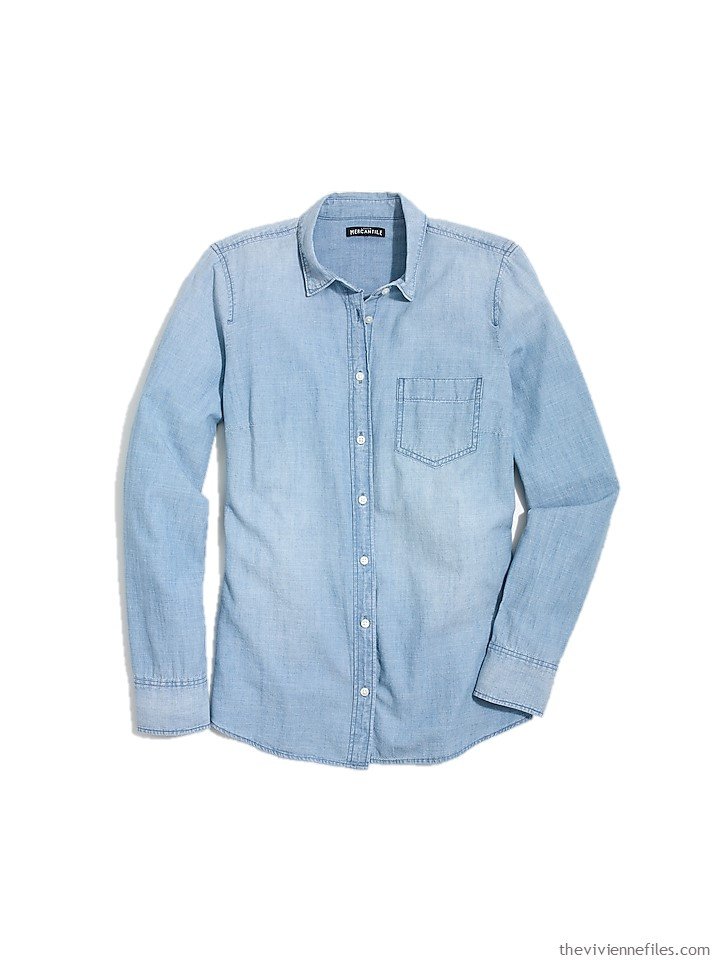 1. a chambray shirt