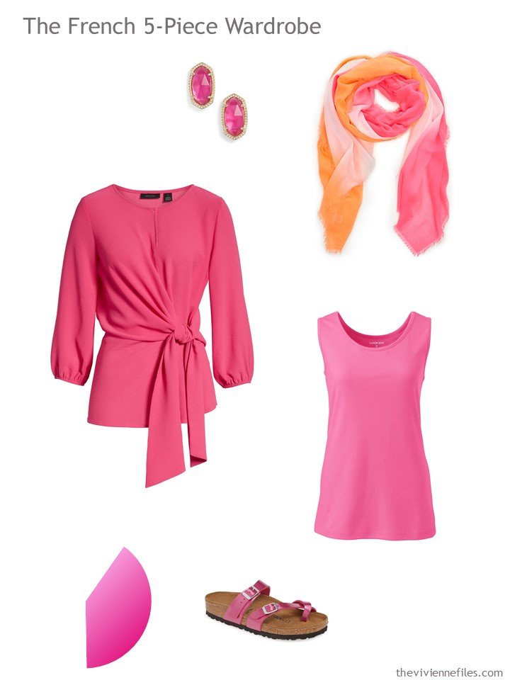 10. French 5-Piece Wardrobe in hot pink