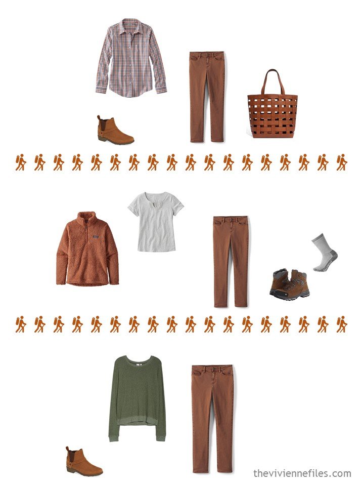 5. 3 ways to wear rust jeans from a capsule wardrobe