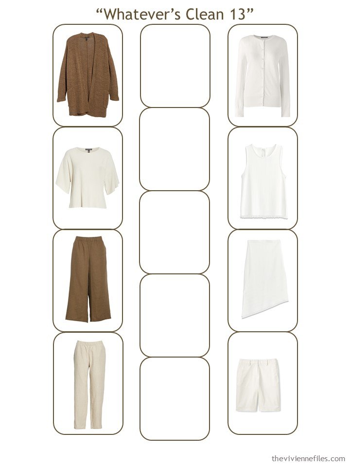 5. Whatever's Clean 13 wardrobe with the neutrals in place