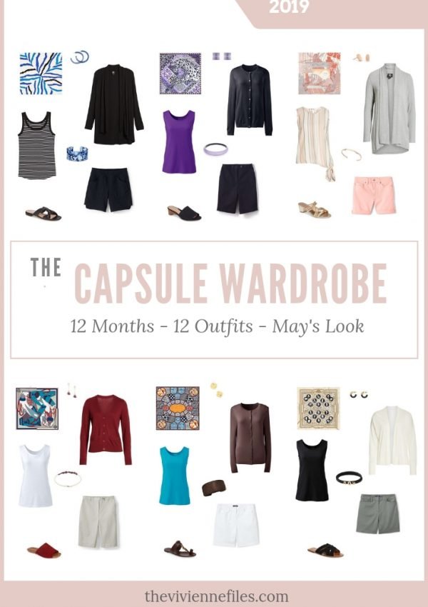 CREATE A CAPSULE WARDROBE - MAY 2019 – 12 MONTHS, 12 OUTFITS – BASED ON 6 HERMES SCARVES