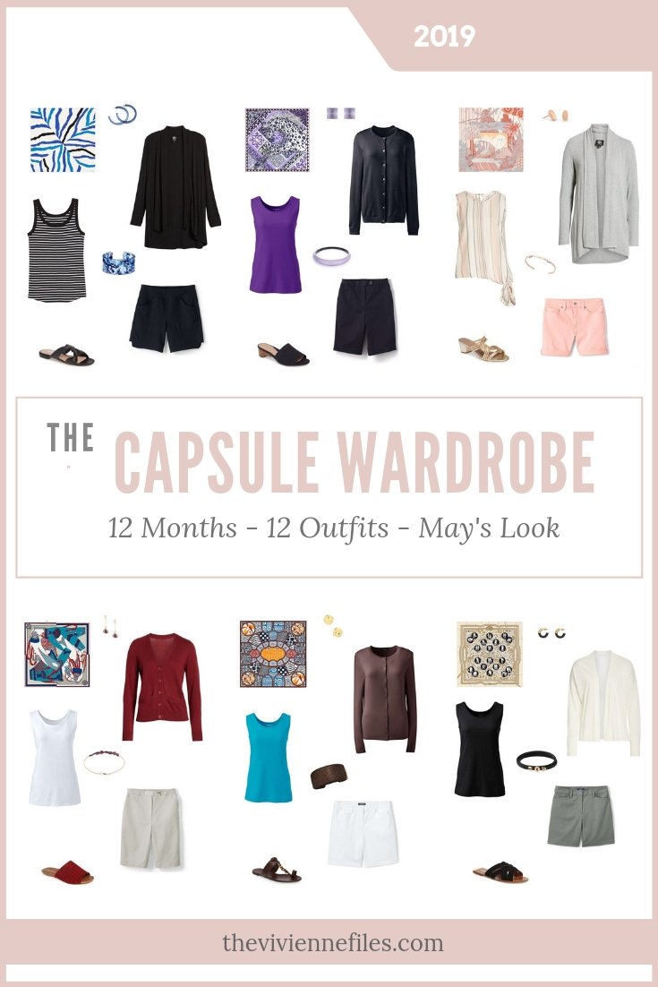 CREATE A CAPSULE WARDROBE - MAY 2019 – 12 MONTHS, 12 OUTFITS – BASED ON 6 HERMES SCARVES