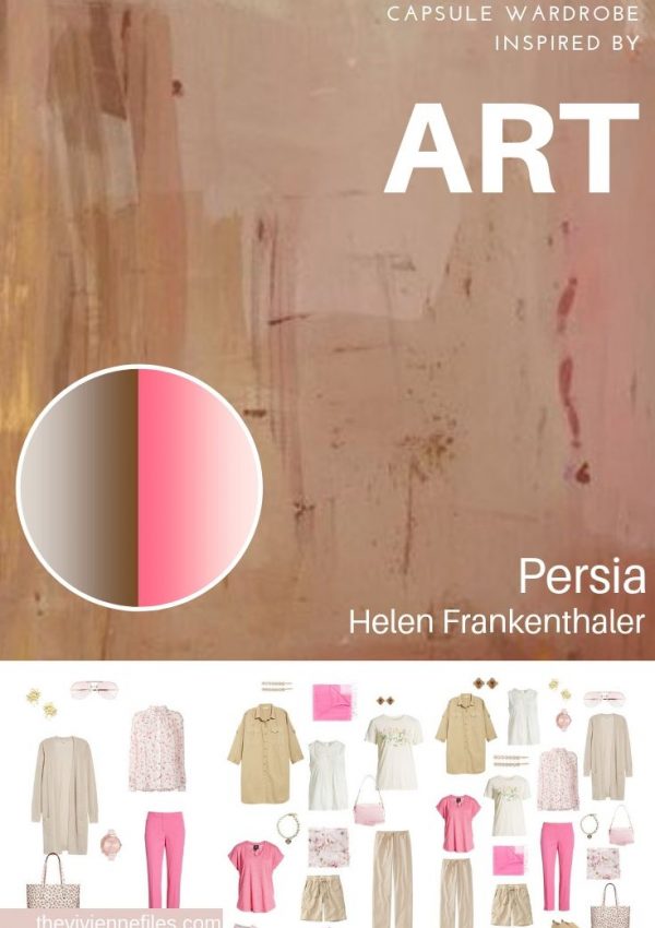 CREATE A TRAVEL CAPSULE WARDROBE INSPIRED BY ART: PERSIA BY HELEN FRANKENTHALER