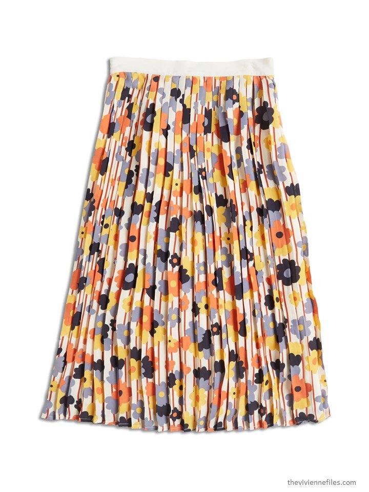 1. a floral skirt