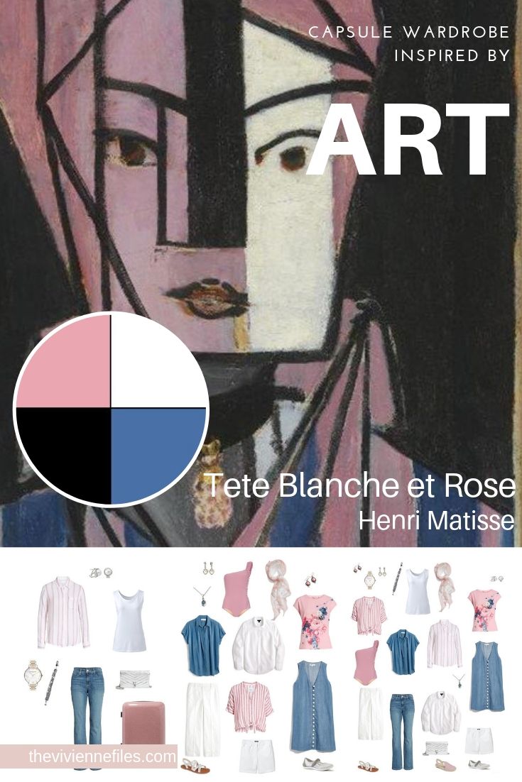 Create a Travel Capsule Wardrobe Inspired by Art: Tete Blanche et Rose by Henri Matisse