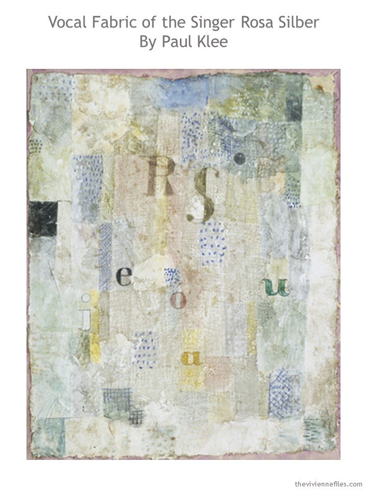 1. Vocal Fabric of the Singer Rosa Silber by Paul Klee