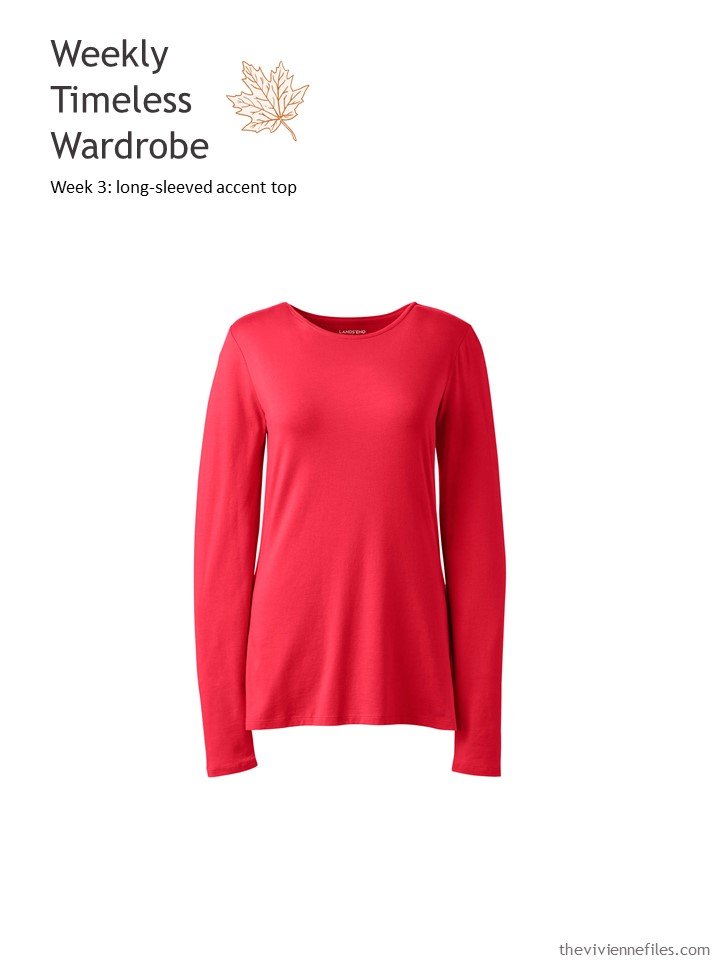 1. WTW accent long-sleeved top