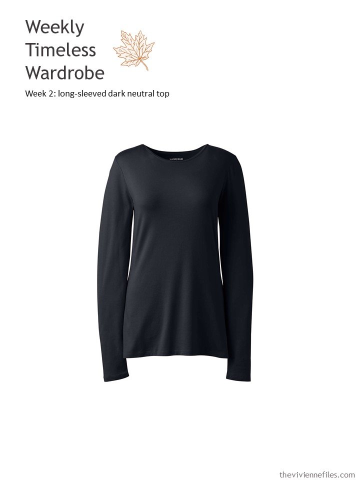 1. Week 2 WTW adding a dark neutral long-sleeved top